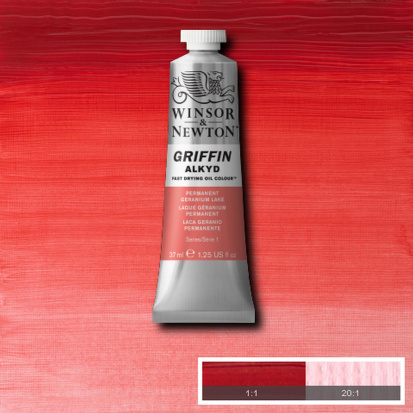 Алкидная краска Griffin, перманентный светлая герань 37мл